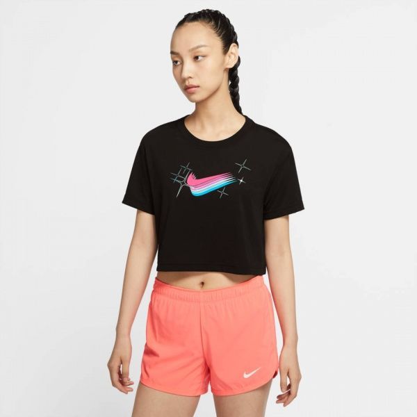 Футболка Nike W NK DRY DB TEE GODDESS 2 CROP CW6713-010 M чорний