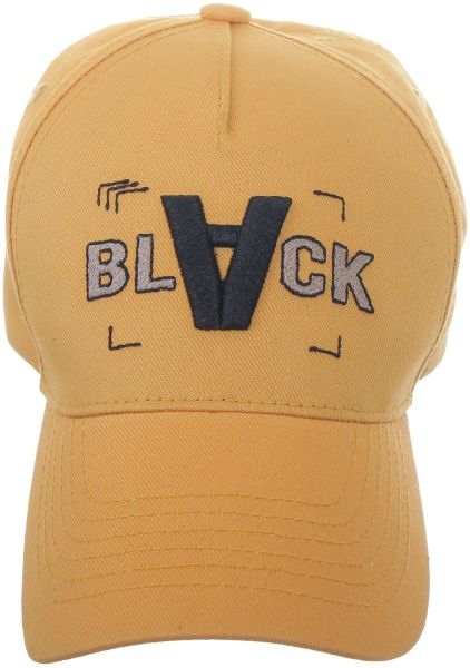 Бейсболка з вишивкой та написом Black в асортименті 57-60 см гірчичний