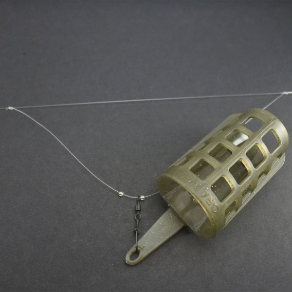 Оснастка для лову коропа Orange Carp MF5860 60 г фідерна Асиметрична петля, флюр, (1 крючок, #12)