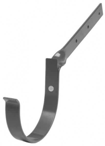 Кронштейн ринви Bryza зігнутий металевий 100 мм графіт 