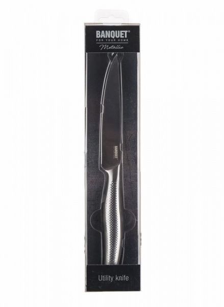 Нож разделочный с металлической ручкой 24 см Metallic Banquet