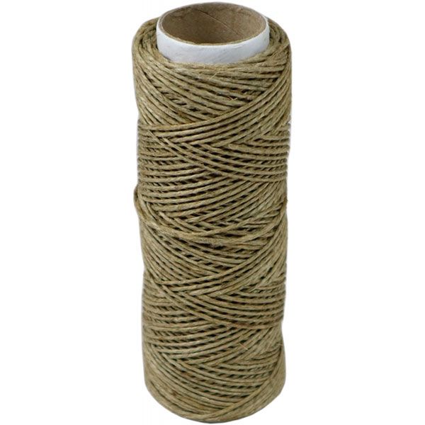 Шпагат льняной полированный Радосвіт 1 мм 50 м кремово-коричневый