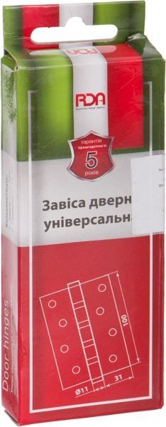 Петля универсальная RDA 49126 100x31x2.5 мм белый 2 шт