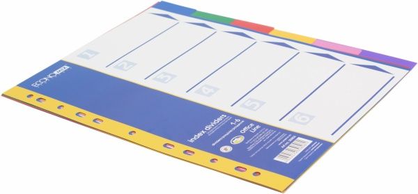 Разделитель E30806 А4 6 шт Economix