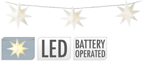 Електрогірлянда Зірки Aх5309040 світлодіодна (LED) 10 ламп 1,8 м 