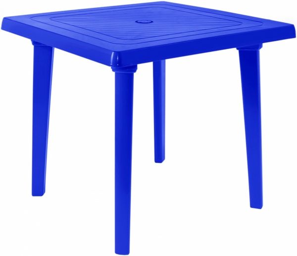 Стол пластиковый Алеана 80x80 см синий 