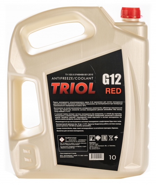 Антифриз MFC TRIOL Professional від -40 до +110 10л червоний 