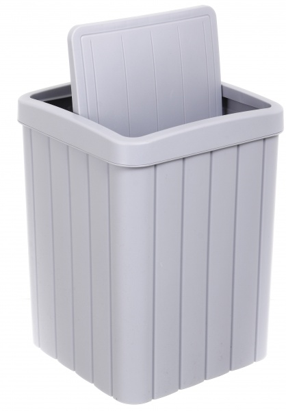 Ведро для мусора RIO 205х205х280 мм 10 л светло-серый