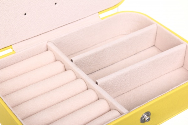 Шкатулка для украшений Flatty 16x11.5x5 см желтый