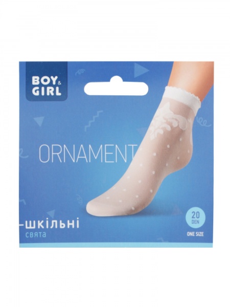 Носки детские для девочек Boy&Girl Ornament р. 20 черный 