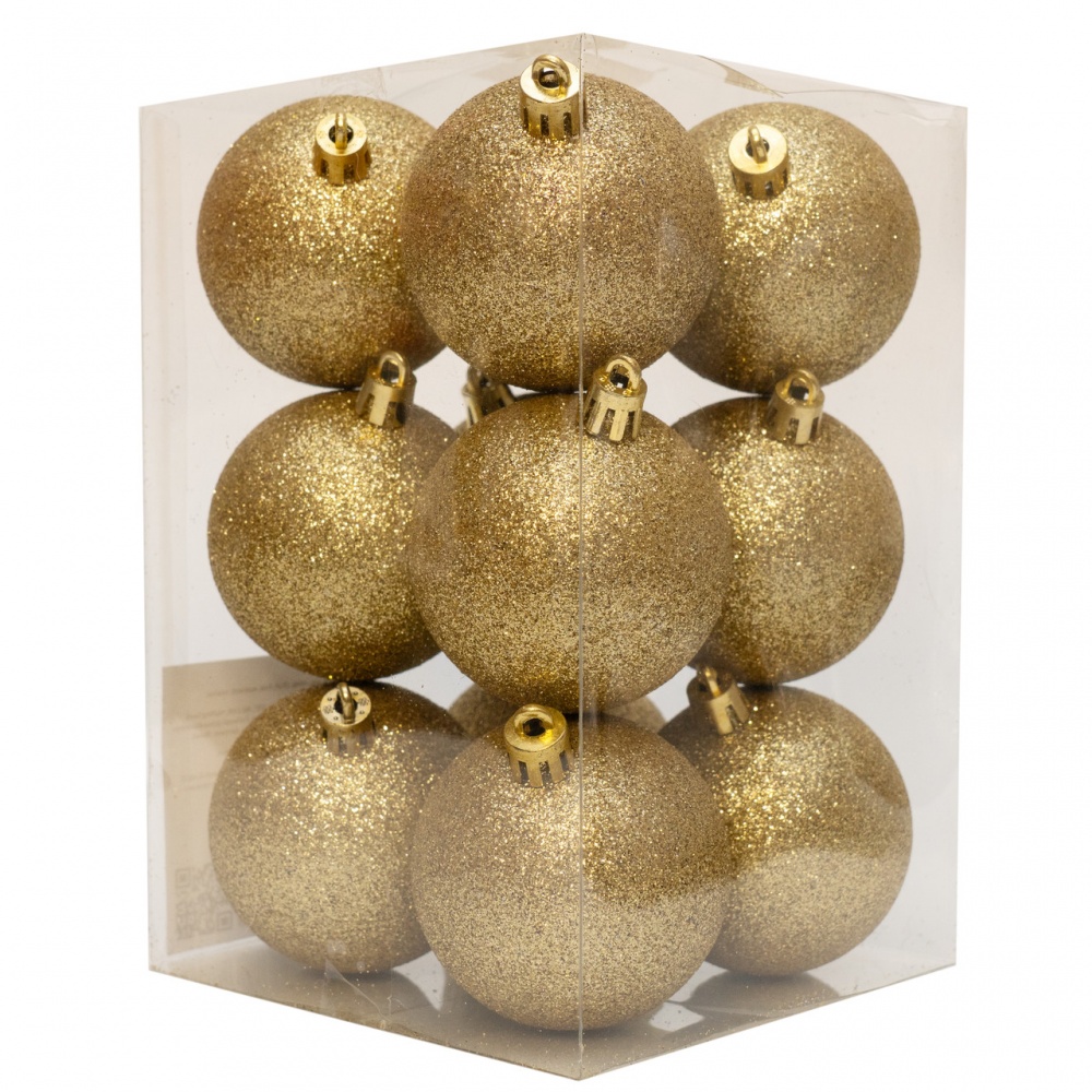 Набор елочных шаров 892142 d 60 мм 12 шт./уп.