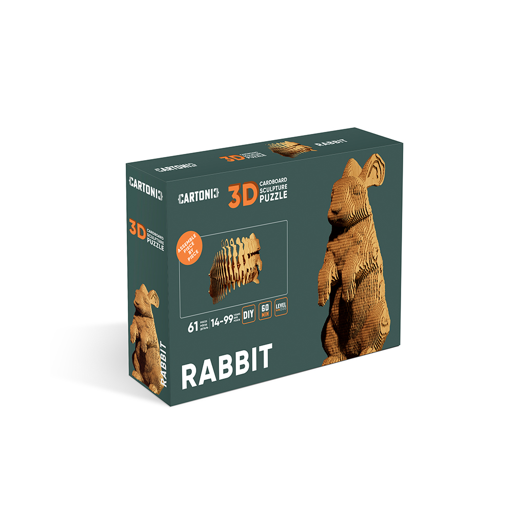 Конструктор картонный 1DEA.me 3D Puzzle RABBIT CARTRAB