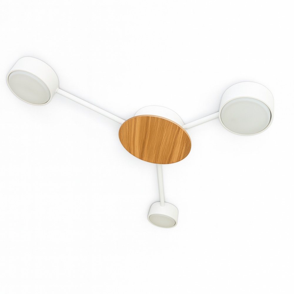 Люстра потолочная LIGHT SET SVITANOK 3xGX53 белый