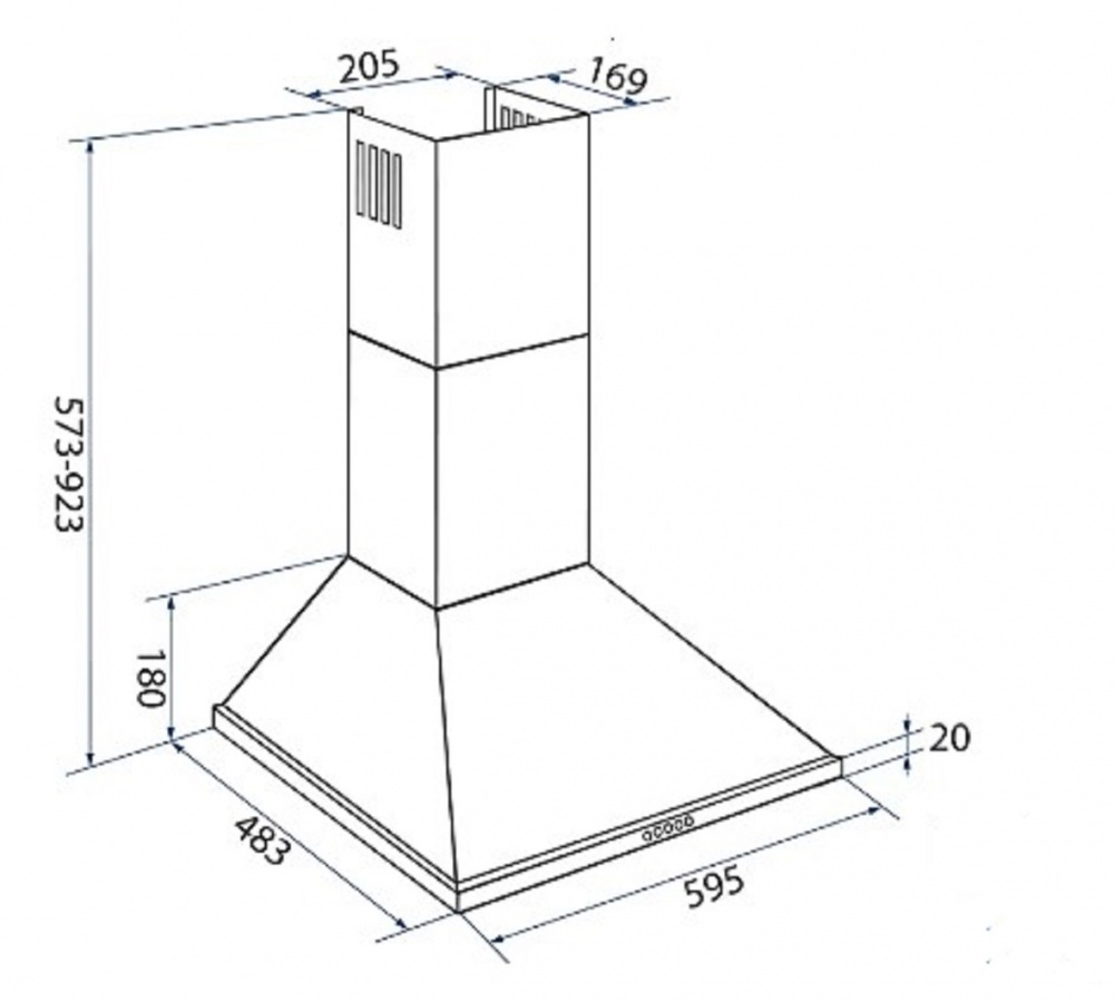 Вытяжка Minola HK 6214 I 700 LED
