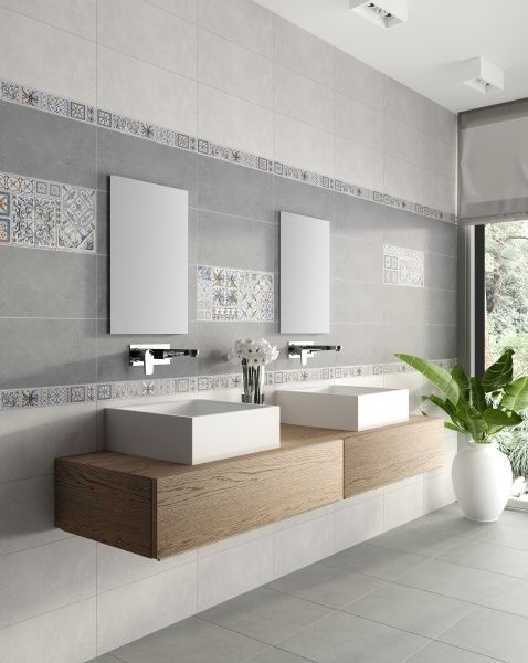 Плитка InterCerama Viva сіра світла 5959 /145 071 