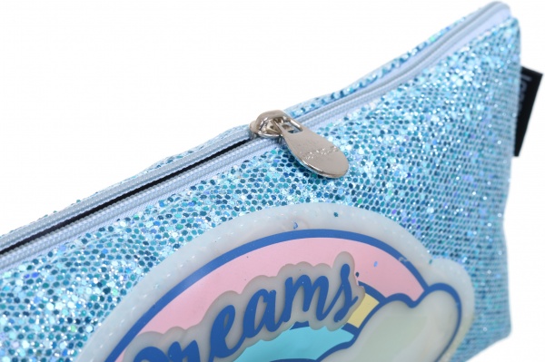 Пенал на молнии Dreams радуга голубой