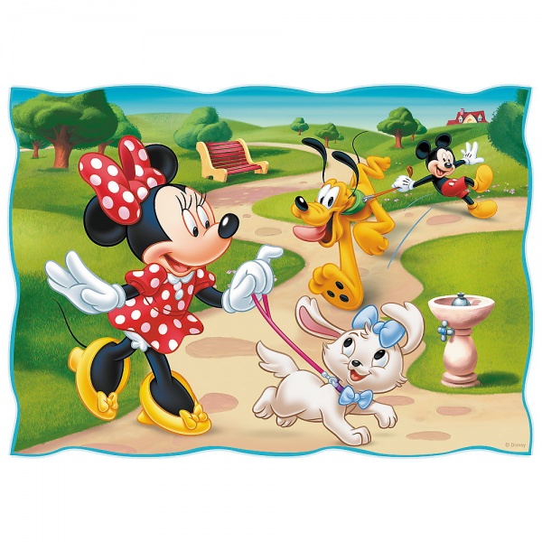 Пазл Trefl 4 в 1 (35,48,54,70) Disney Красивый день Микки 3+ 34604