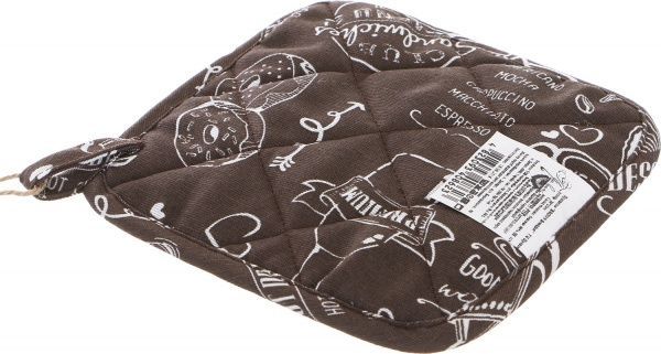 Прихватка Brown Breakfast 20x20 см коричневый Прованс 