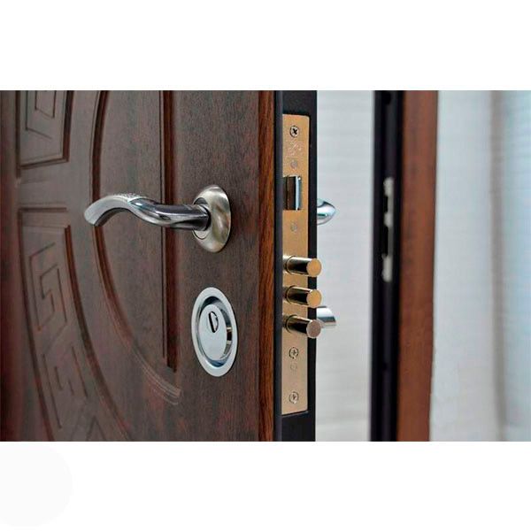 Двері вхідні Міністерство дверей КС 08 V дуб темний 2050x960 мм праві