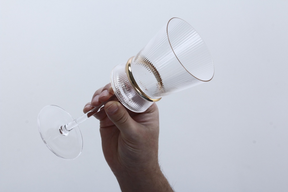 Бокал для вина Fiora Golden Ring стекло 320 мл 1 шт.