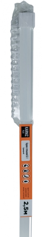 Карниз потолочный Karniz plus одинарный 250 см 1 шт.