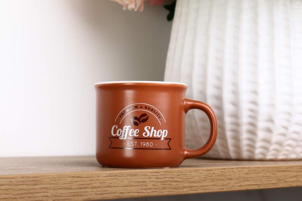 Чашка Fiora Coffee Shop brown 100 мл