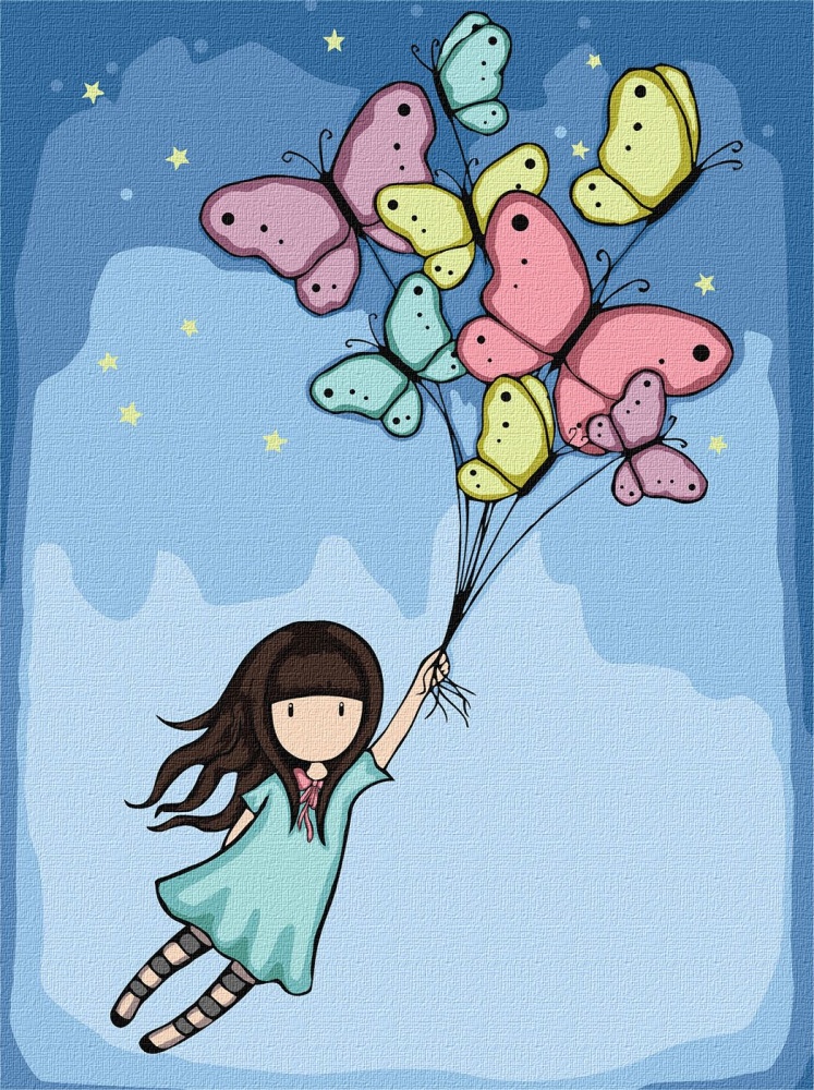 Картина по номерам Flight Of The Butterflies Santoro Gorjuss Collection 30х40 см Ideyka