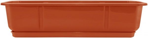 Ящик балконний Алеана Дама прямокутний 9л теракот (112031) 