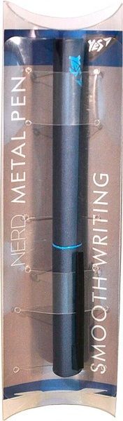 Ручка кулькова YES Nerd blue 0.7 мм синя 