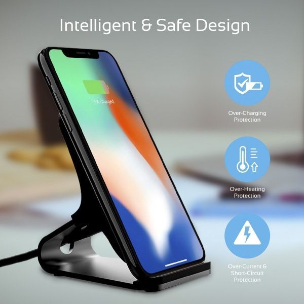 Беспроводное зарядное устройство Promate AuraDock-5 10 Вт Black