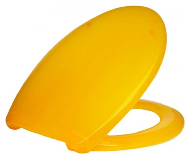 Сидіння для унітаза з кришкою СУ-1.2 помаранчеве