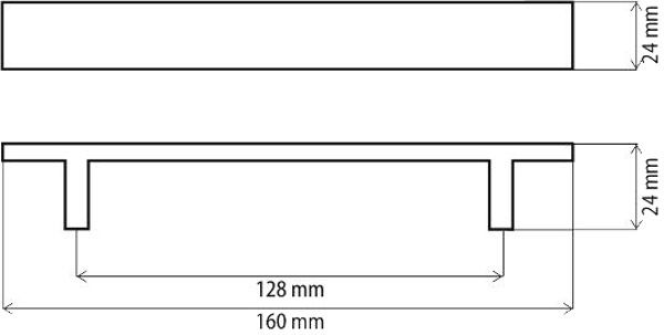 Меблева ручка D-753 G2 128 мм хром DC 83652