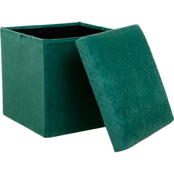 Ящик-пуф складной зеленый 380x380x380 мм