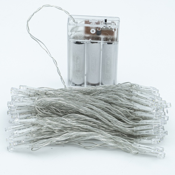 Декоративная гирлянда Altalusse (INL-2401B-100 Cold) встроенный светодиод (LED) 100 ламп 10 м 