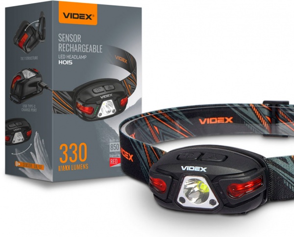 Фонарь налобный Videx светодиодный VLF-H015 330Lm 5000K