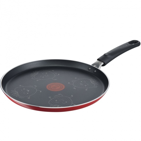Сковорода для блинов c лопаткой FRUITS (клубника) 28 см B4391102 Tefal
