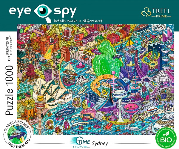 Пазли Trefl UFT EYE SPY Подорож у часі: Сідней. Австралія 1000 елементів 10751