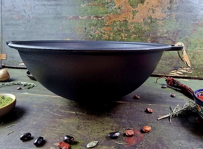 Казан Maysternya узбекский WOK 12 л с крышкой-сковородой гриль