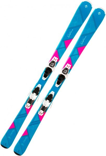 Лижі гірські TECNOPRO Safine Candy 160 см блакитний із рожевим