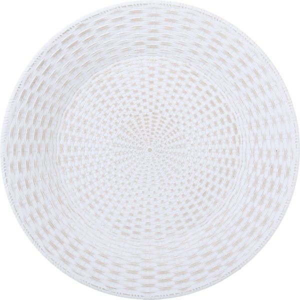 Поднос для хлеба Плетение белая 40х40х1,5 см