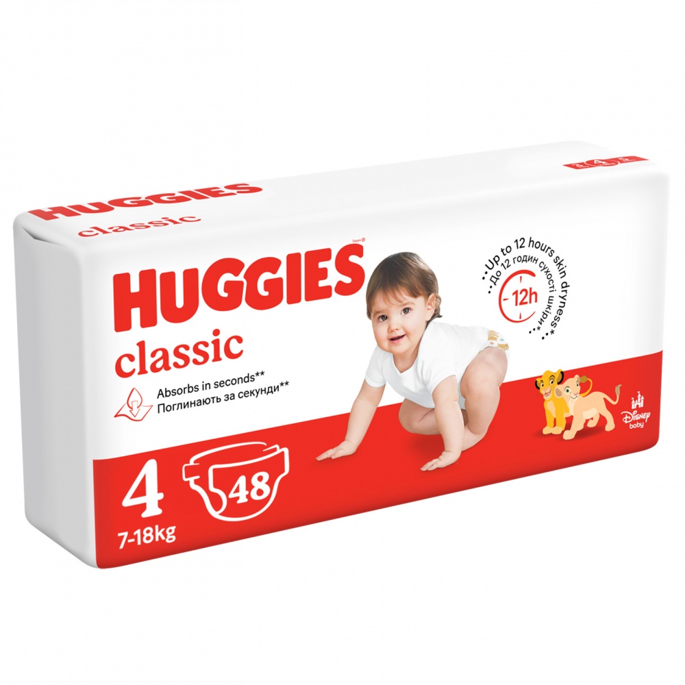 Підгузки Huggies Classic 4 7-18 кг 48 шт.