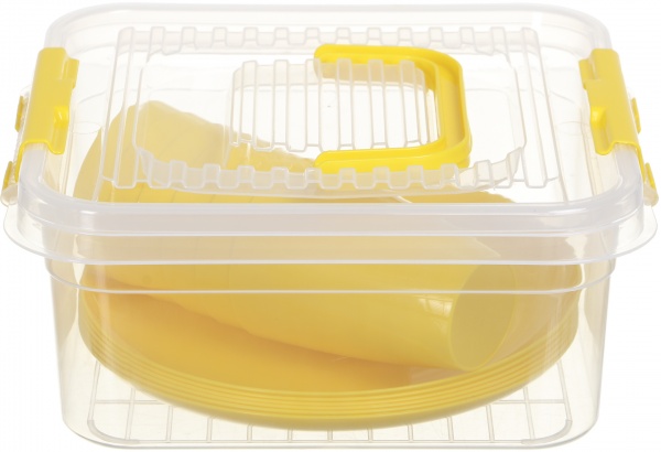 Набор для пикника Joy 13 предметов желтый G-427/13 Gondol Plastic