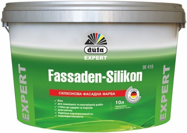 Фарба Dufa Fassaden-Silikon DE 410 білий 10л