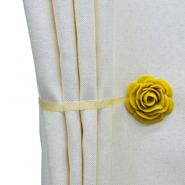 Магнит Розочка d50 мм желтый Р0016-1 MISLT