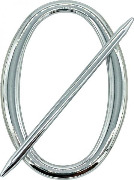 Декор Овал 180х125 мм серебро глянец D0001-2 MISLT