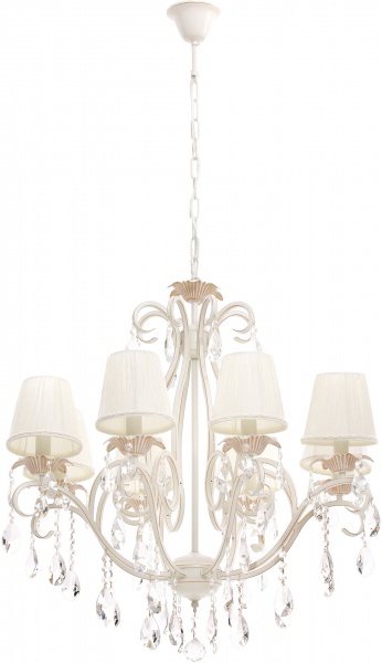 Люстра підвісна Інтерклас НСБ 06-8хХХ-303 8xE14 слонова кістка 81215B/8 