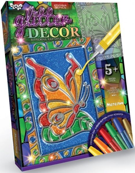 Набір для творчості Danko Toys GLITTER DECOR укр. (18) в асортименті