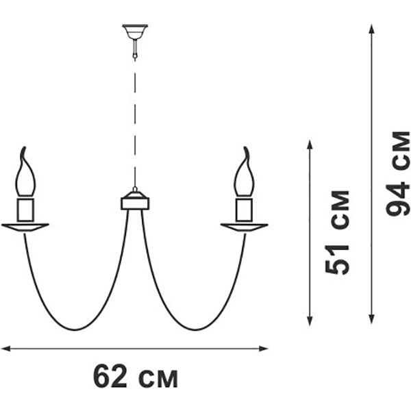 Люстра подвесная Vitaluce 8xE14 слоновая кость V1398/8 