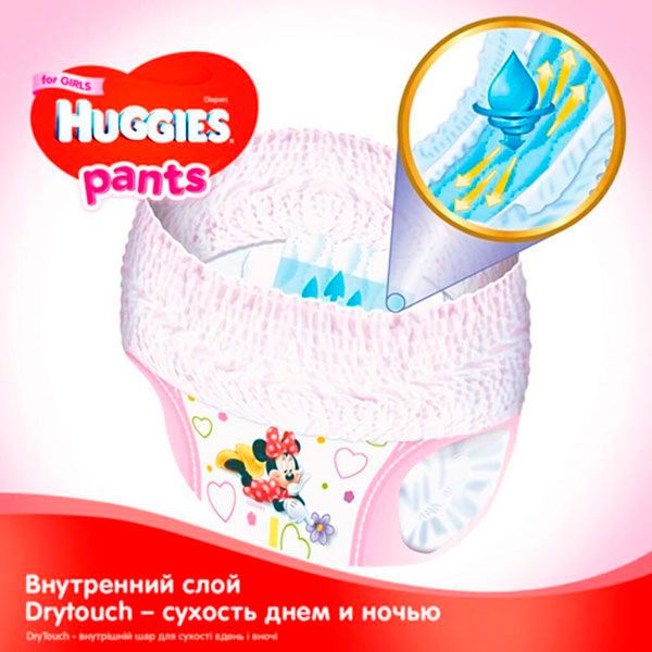 Подгузники-трусики Huggies Girl 3 6-11 кг 88 шт.