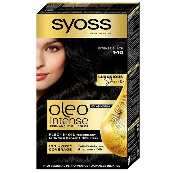 Краска Syoss Oleo Intense №1-10 глубокий черный 115 мл